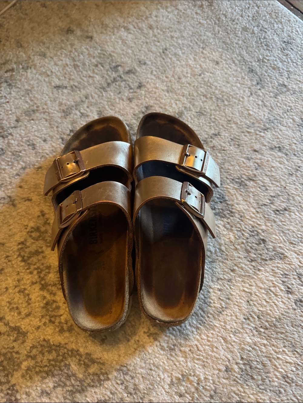 Birkenstock Kids Two-Buckle Sandals in Brown